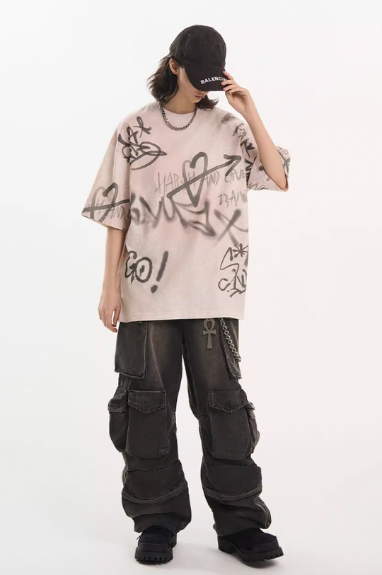 Harsh and Cruel Spray Painted Tee