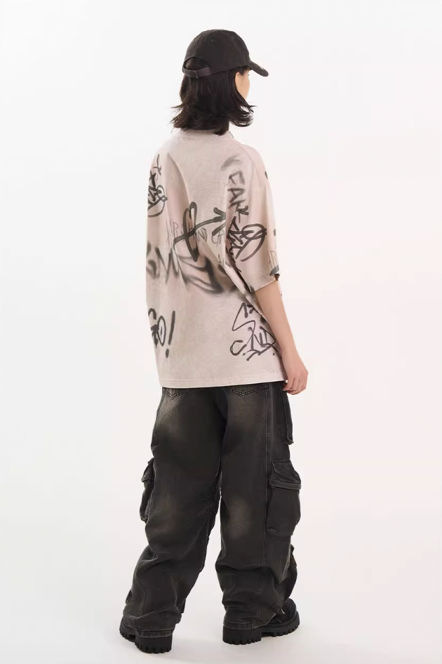 Harsh and Cruel Spray Painted Tee