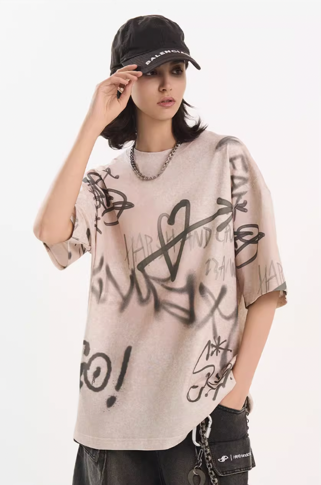 Harsh and Cruel Spray Painted Tee