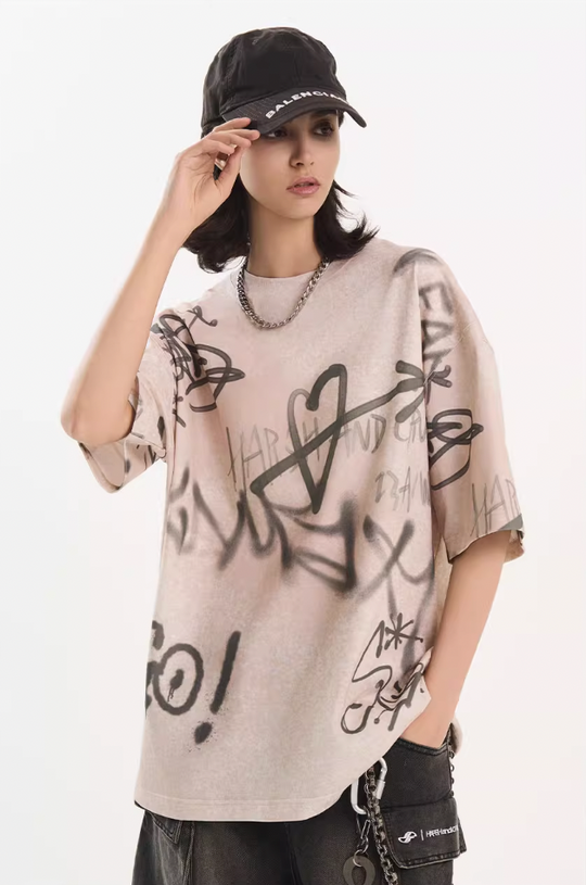 Harsh and Cruel Spray Painted Tee