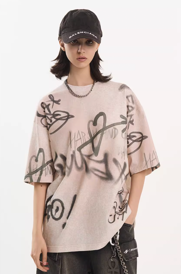 Harsh and Cruel Spray Painted Tee