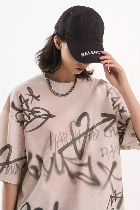 Harsh and Cruel Spray Painted Tee