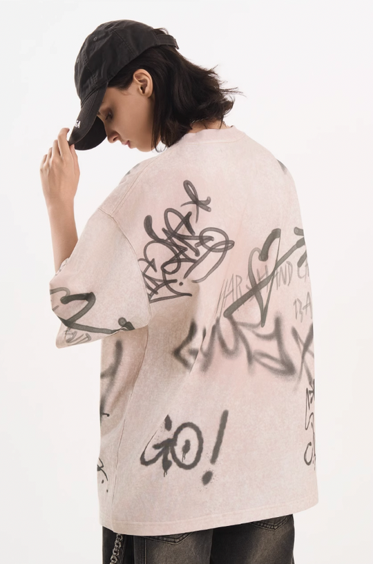 Harsh and Cruel Spray Painted Tee