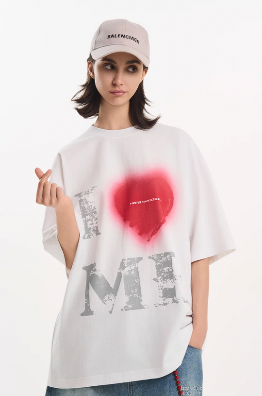 Harsh and Cruel Heart Print Heavyweight Tee