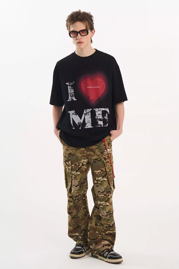 Harsh and Cruel Heart Print Heavyweight Tee