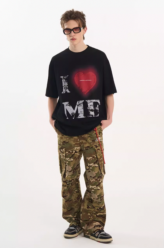Harsh and Cruel Heart Print Heavyweight Tee