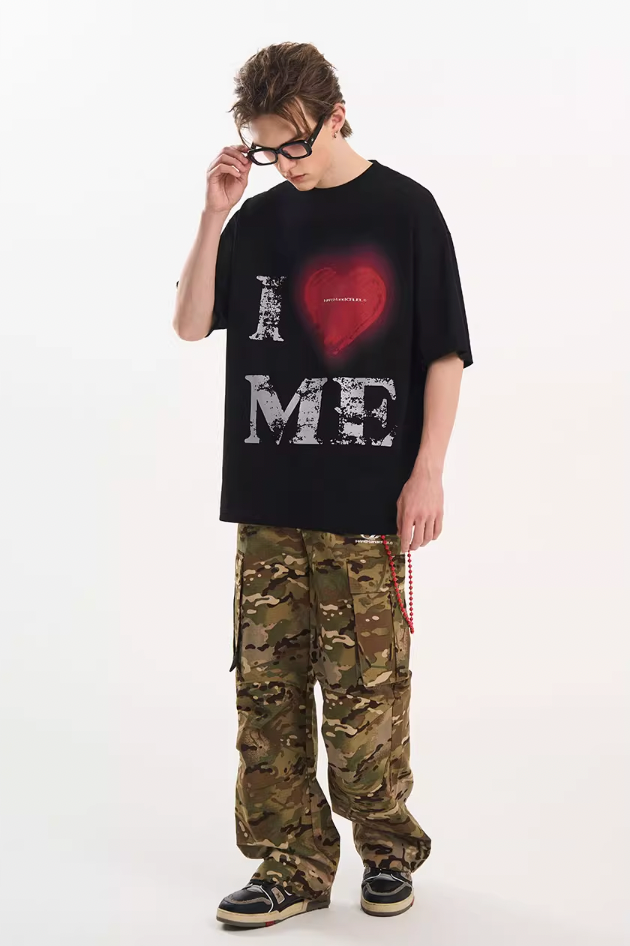 Harsh and Cruel Heart Print Heavyweight Tee