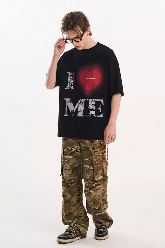 Harsh and Cruel Heart Print Heavyweight Tee