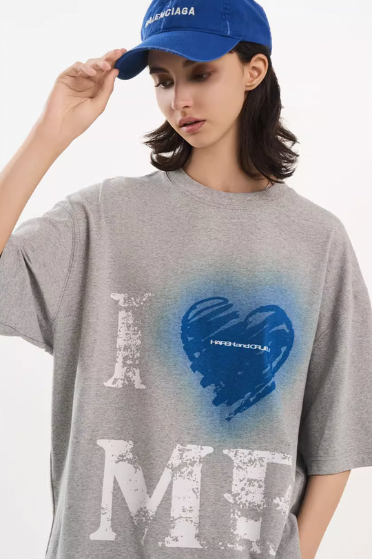 Harsh and Cruel Heart Print Heavyweight Tee