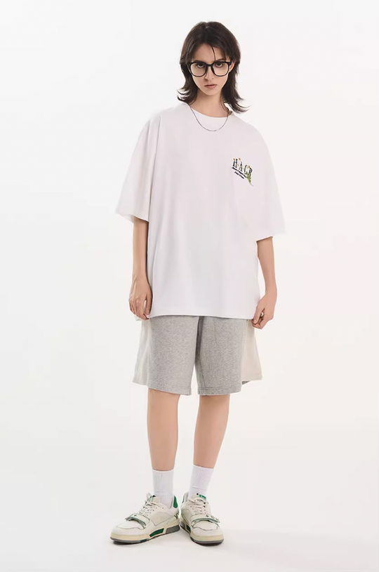 Harsh and Cruel Street Floral Embroidery Tee