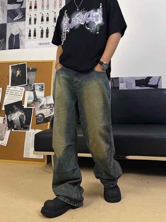 F3F Select Frayed Washed & Old Denim Jeans