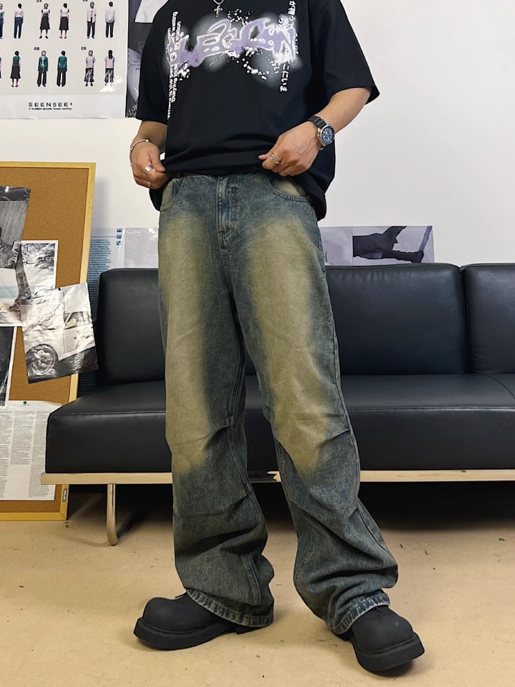 F3F Select Frayed Washed & Old Denim Jeans