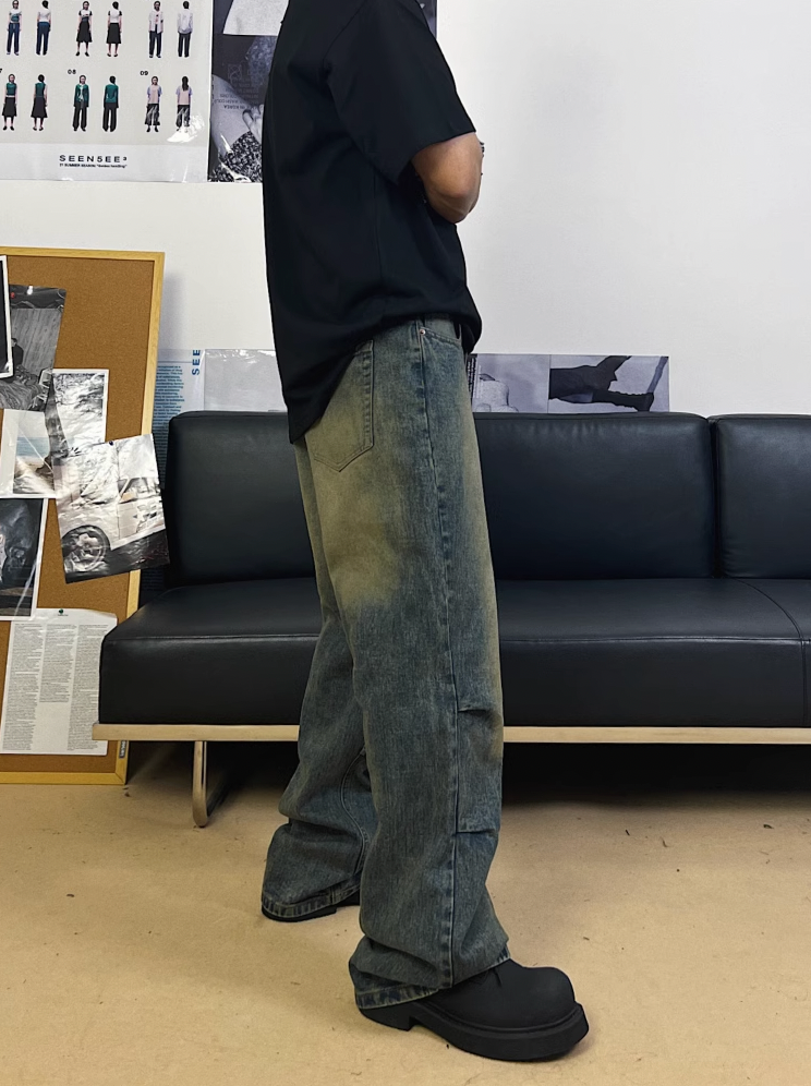 F3F Select Frayed Washed & Old Denim Jeans