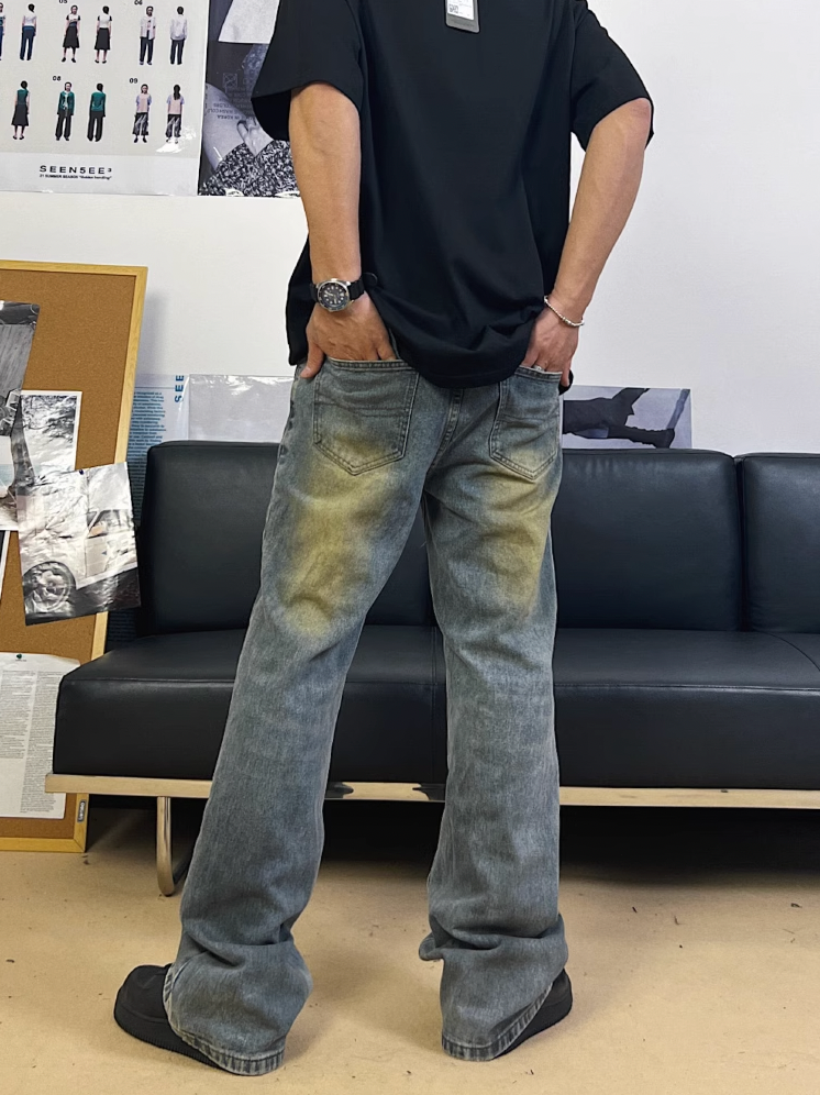 F3F Select Dirty Dyed Denim Jeans