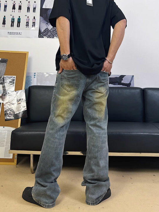 F3F Select Dirty Dyed Denim Jeans