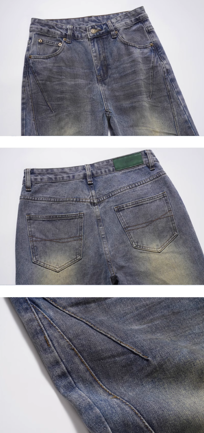 F3F Select Dirty Dyed Denim Jeans