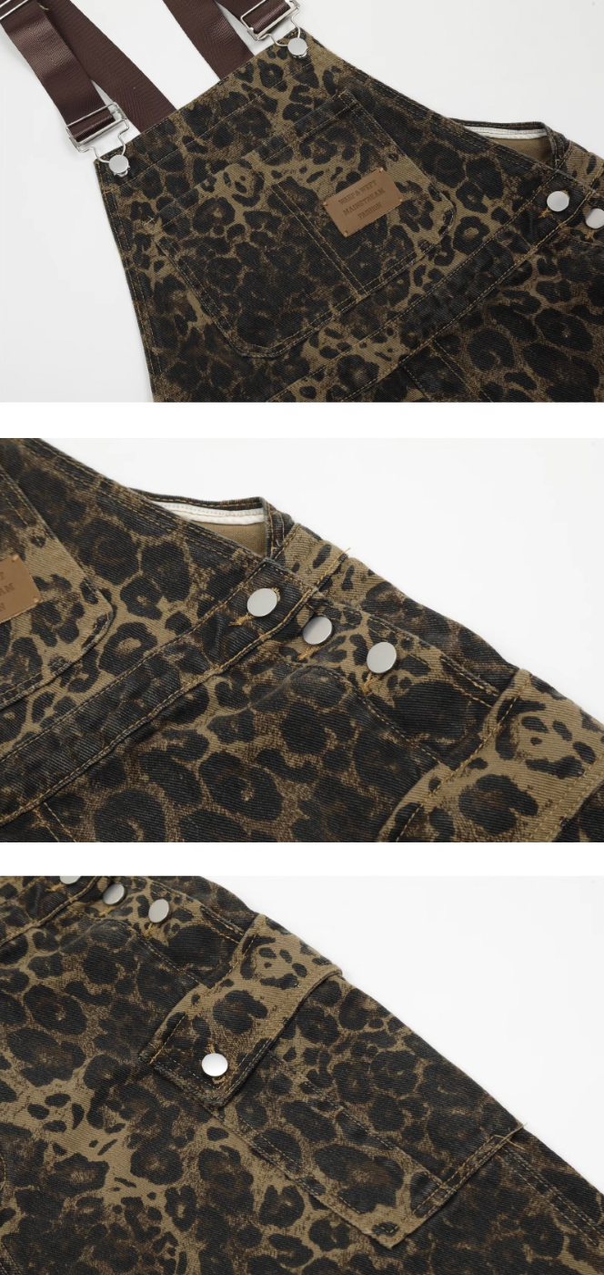 F3F Select Workwear Leopard Print Overall