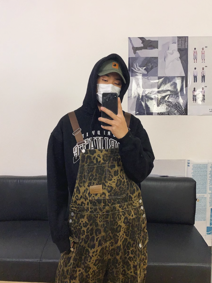 F3F Select Workwear Leopard Print Overall