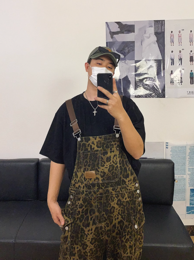 F3F Select Workwear Leopard Print Overall