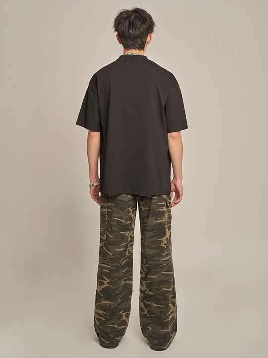 F3F Select Camouflage Workwear Straight Cargo Pants