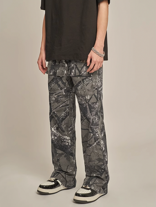 F3F Select Camouflage Paratrooper Outdoor Punch Work Pants