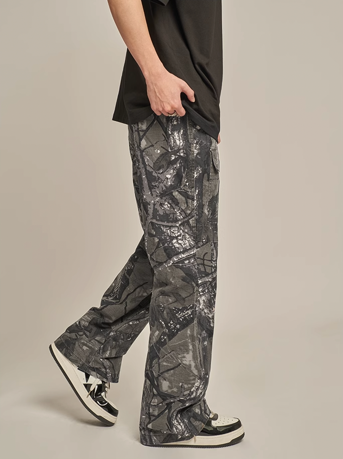 F3F Select Camouflage Paratrooper Outdoor Punch Work Pants
