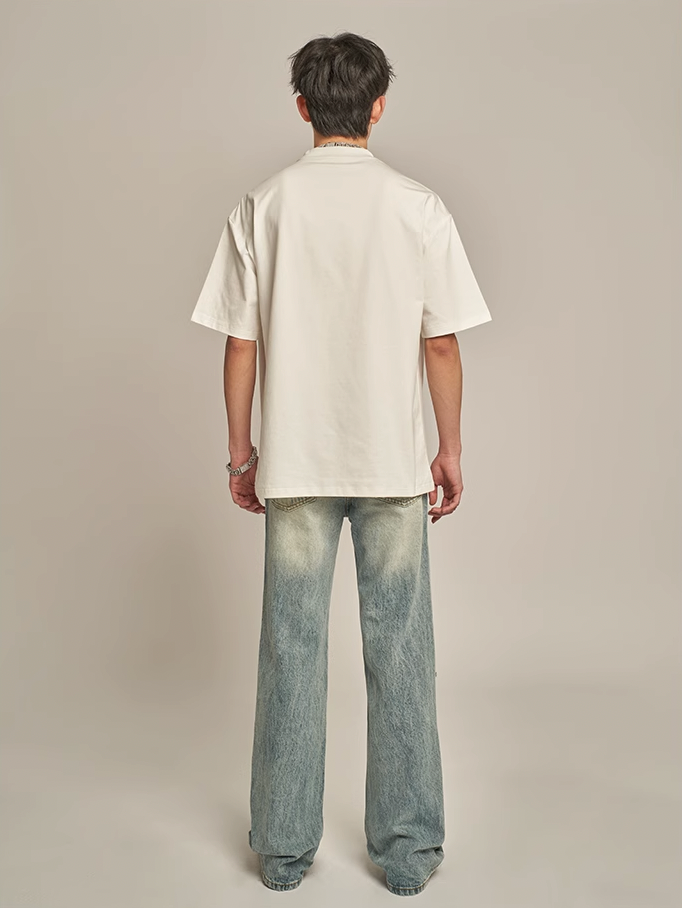 F3F Select Stonewashed Light Blue Holes Jeans