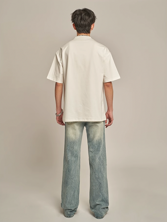 F3F Select Stonewashed Light Blue Holes Jeans