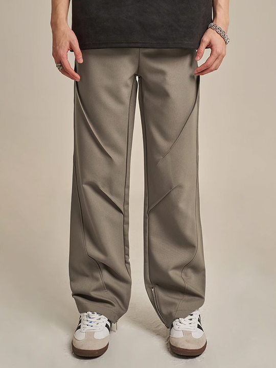 F3F Select Pleats & Stitch Zipper Pants