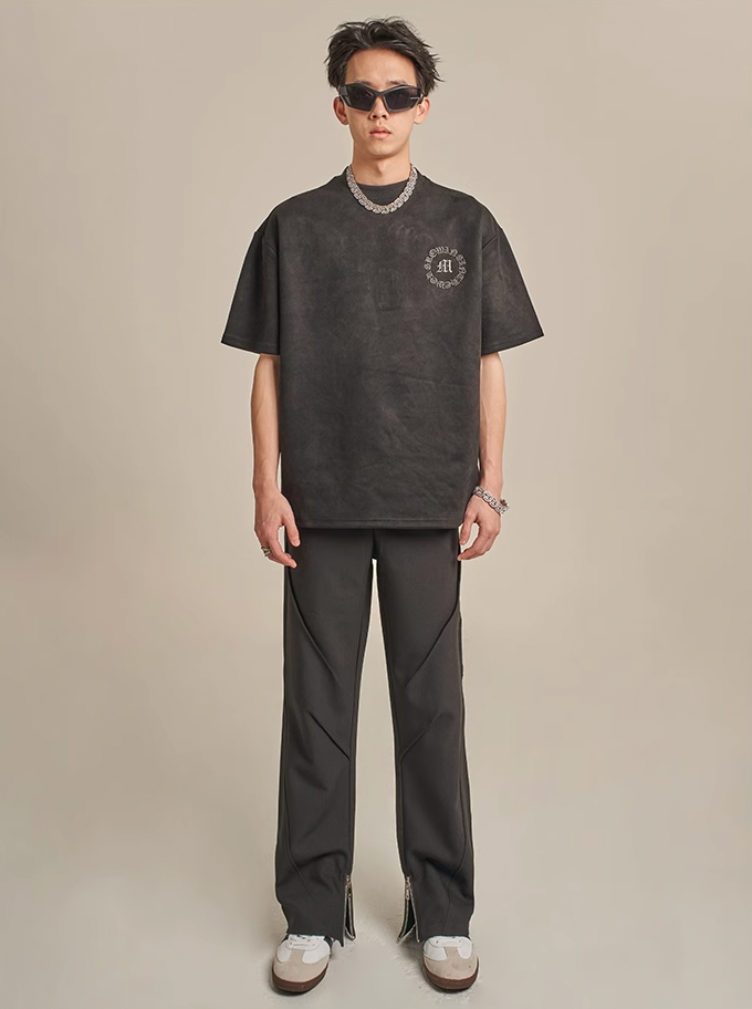 F3F Select Pleats & Stitch Zipper Pants