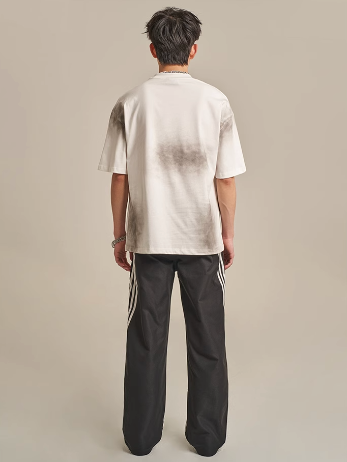 F3F Select Striped Wide Leg Black Pants