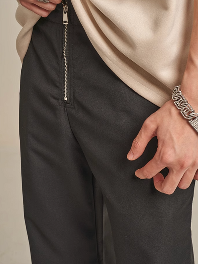 F3F Select Breathable Zipper Draped Micro Flare Pants