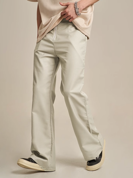 F3F Select Breathable Zipper Draped Micro Flare Pants