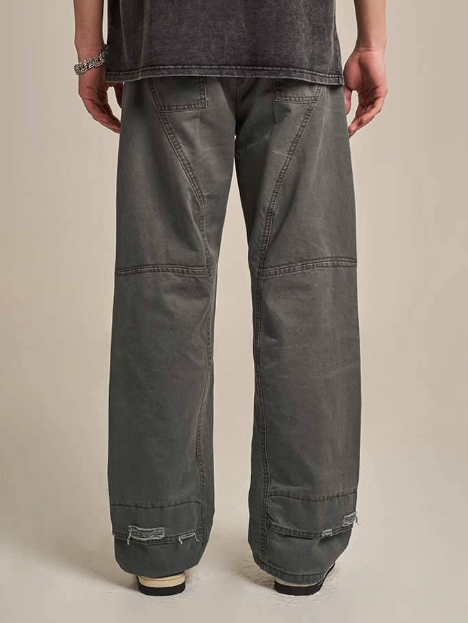 F3F Select Torn Design Patchwork Work Pants