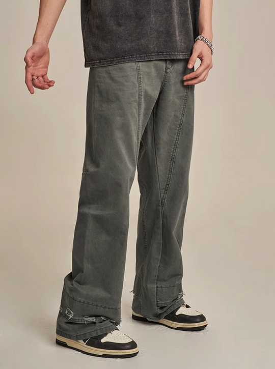 F3F Select Torn Design Patchwork Work Pants