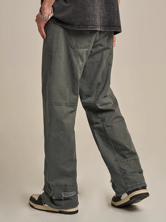 F3F Select Torn Design Patchwork Work Pants
