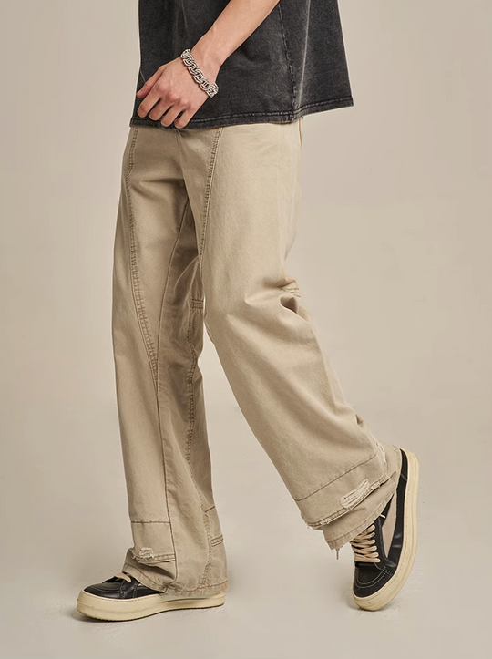 F3F Select Torn Design Patchwork Work Pants