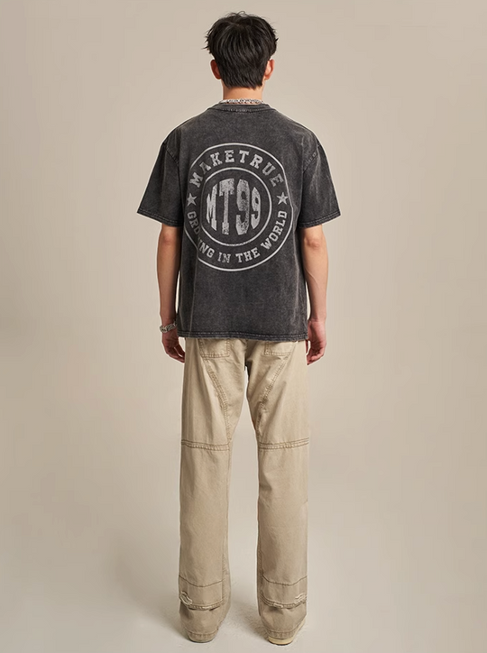 F3F Select Torn Design Patchwork Work Pants