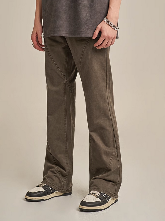 F3F Select Minimalist Silhouette Drape Stitch Pants