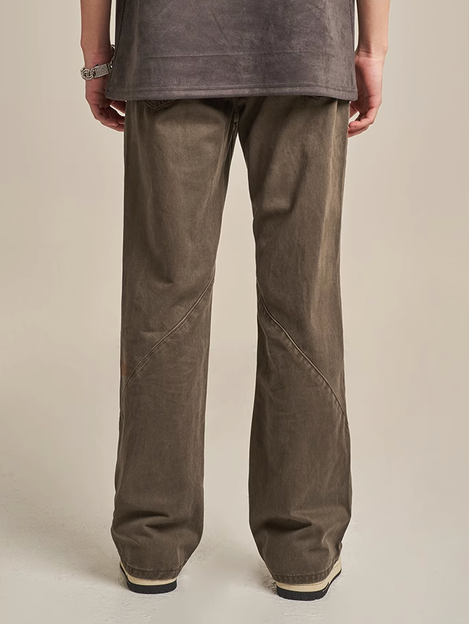 F3F Select Minimalist Silhouette Drape Stitch Pants