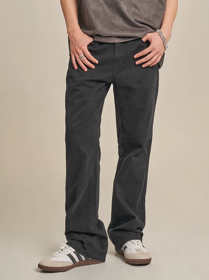 F3F Select Minimalist Silhouette Drape Stitch Pants