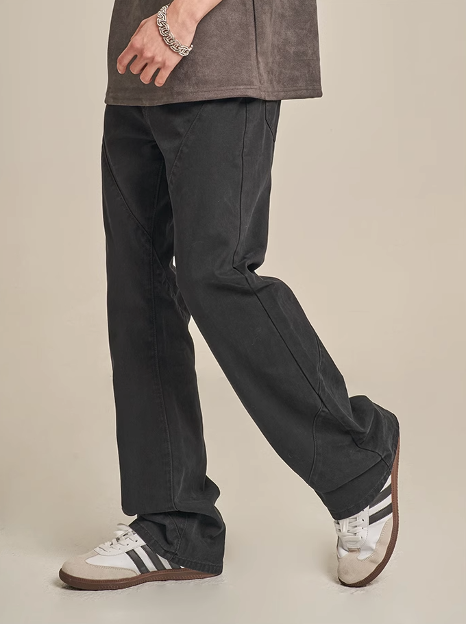 F3F Select Minimalist Silhouette Drape Stitch Pants