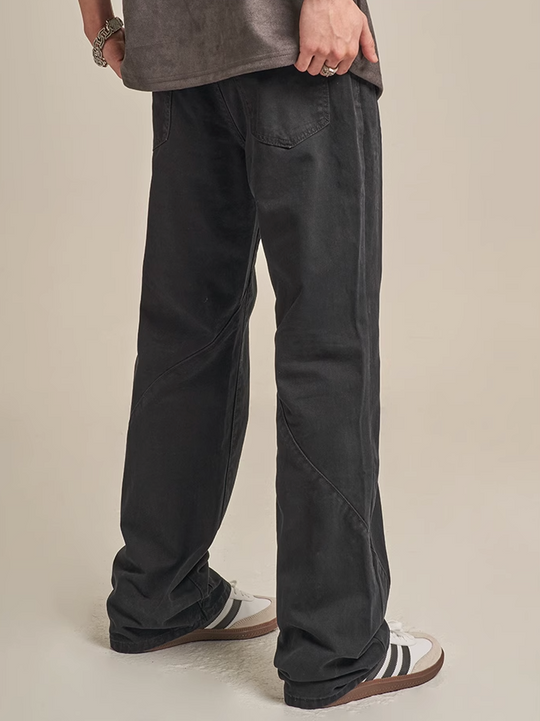 F3F Select Minimalist Silhouette Drape Stitch Pants