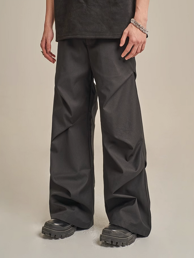 F3F Select Drape Black Suit Pants