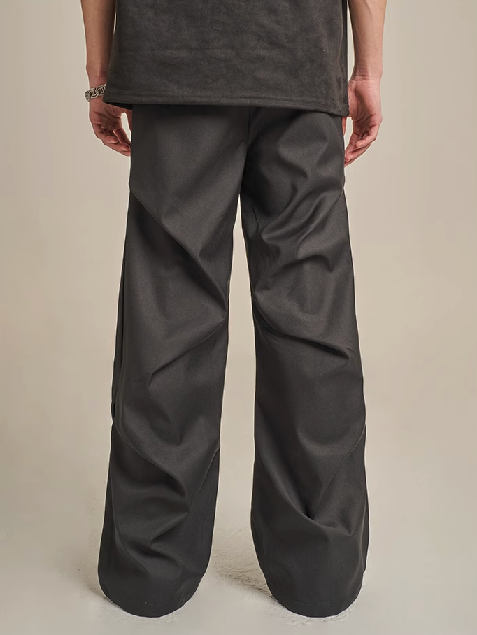 F3F Select Drape Black Suit Pants