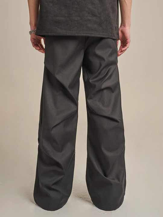 F3F Select Drape Black Suit Pants
