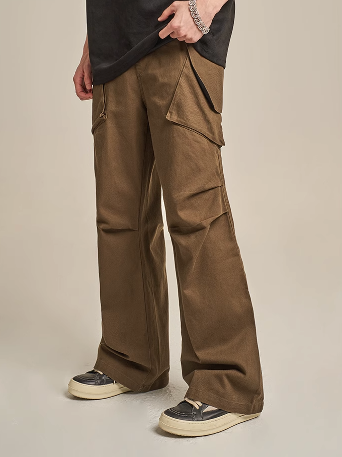 F3F Select Wide Leg Paper Bag Cargo Pants