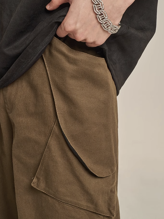 F3F Select Wide Leg Paper Bag Cargo Pants