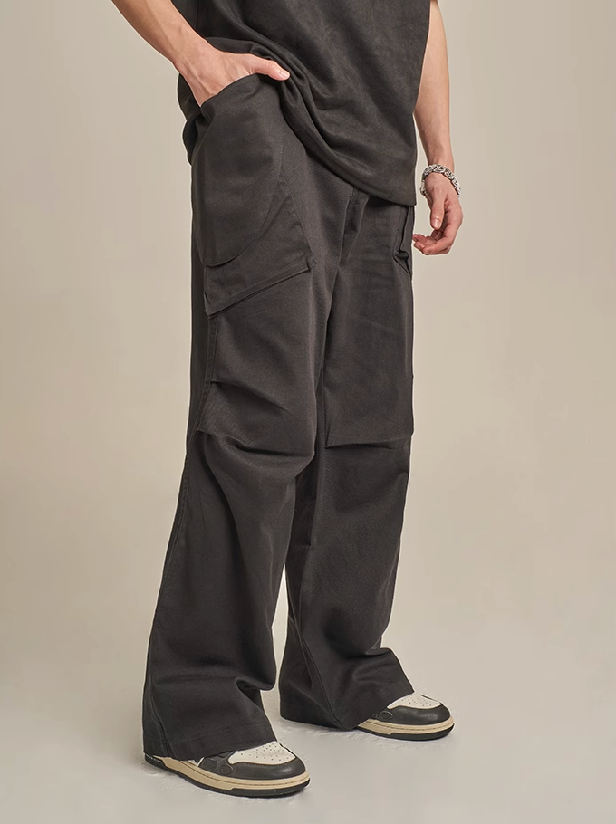 F3F Select Wide Leg Paper Bag Cargo Pants