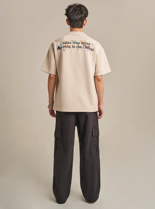 F3F Select Washed Black Casual Cargo Pants